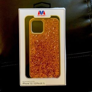sparkly rose gold iPhone 12/ 12pro dual layer protection shock absorbing corners